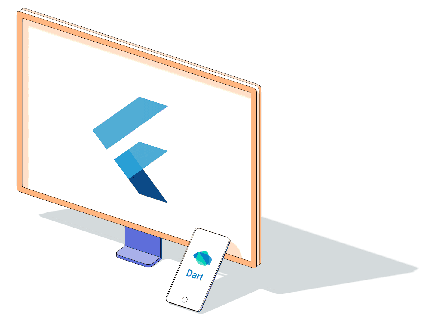 Dart programming language illustration